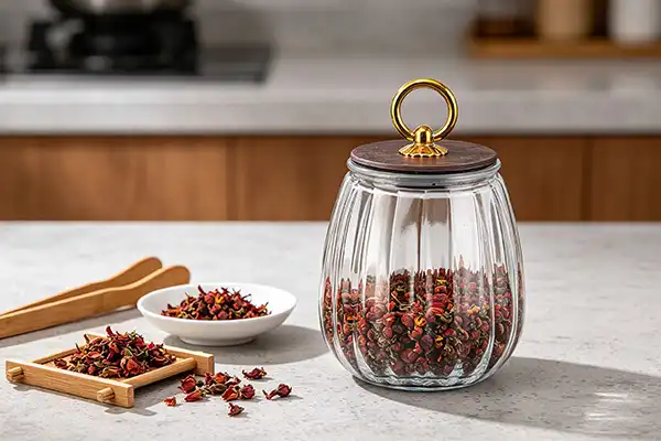 What to put in a glass pumpkin jar?